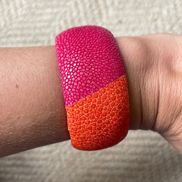 DANNIJO Jewelry - Dannijo sing ray bracelet  / cuff orange and pink